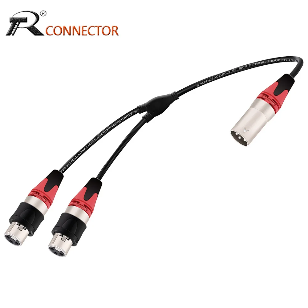Balanced XLR Splitter Cable-Waterproof 3Pins XLR Male Plug to Dual XLR Female Jack Audio Extension Cable Adapter
Balanced XLR Splitter Cable-Waterproof 3Pins XLR Male Plug to Dual XLR Female Jack Audio Extension Cable Adapter