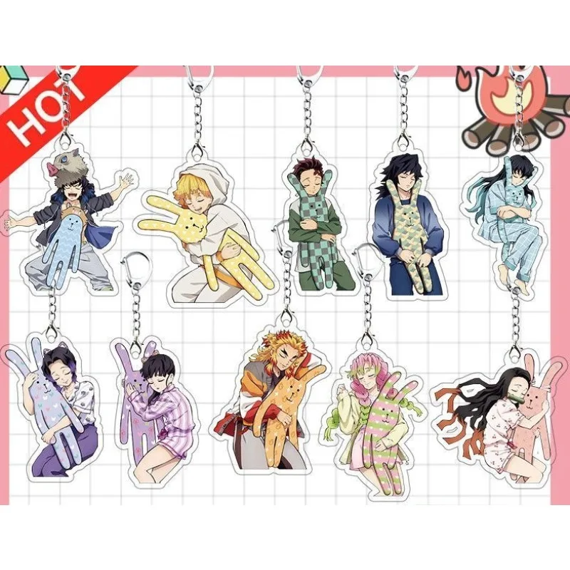 New Demon Slayer Keychain Kamado Tanjirou Kamado Nezuko Anime Peripheral Cute Cartoon Pajamas Modeling Pendant Gifts
New Demon Slayer Keychain Kamado Tanjirou Kamado Nezuko Anime Peripheral Cute Cartoon Pajamas Modeling Pendant Gifts