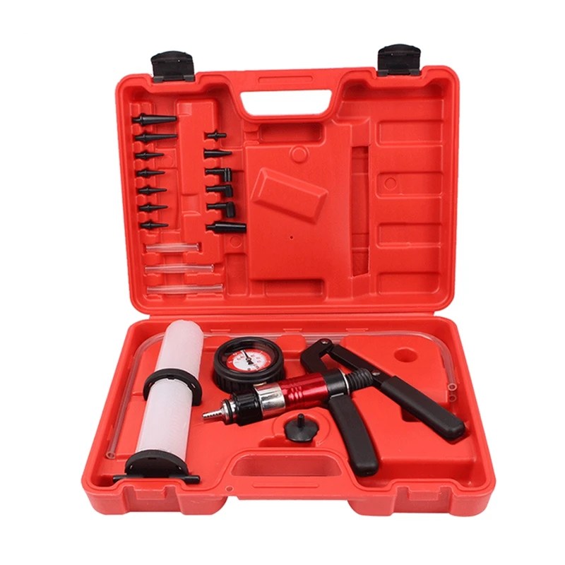 Auto Diagnostic-Tool Car Auto Handheld Vacuum Pump Brake Bleeder Adaptor Fluid Reservoir Oil Tester Tools Kit
Auto Diagnostic-Tool Car Auto Handheld Vacuum Pump Brake Bleeder Adaptor Fluid Reservoir Oil Tester Tools Kit