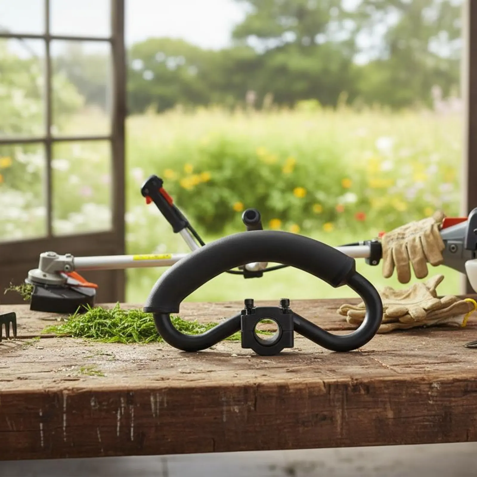 Backpack Brush Cutter Control Handle Resilient Plastic Elastomer Coated Grass Trimmer Front Grip Brush Cutter Support Handle
Backpack Brush Cutter Control Handle Resilient Plastic Elastomer Coated Grass Trimmer Front Grip Brush Cutter Support Handle