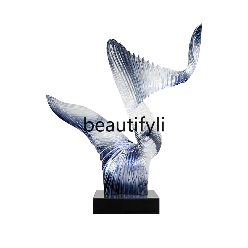 Modern simple entrance decoration ornament transparent resin sculpture floor
Modern simple entrance decoration ornament transparent resin sculpture floor