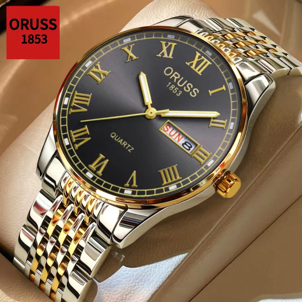 ORUSS Original Luxury Quartz Luminous Watch Men's Watch for Men Freeshiping Fashion Wristwatches Stainless Steel Waterproof New
ORUSS Original Luxury Quartz Luminous Watch Men's Watch for Men Freeshiping Fashion Wristwatches Stainless Steel Waterproof New