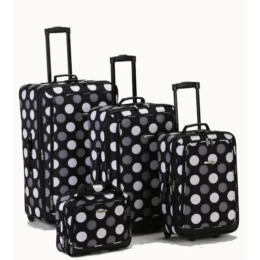 11 inches Teen Adult 4-Piece Polka Dot Softside Luggage Sets Gray
11 inches Teen Adult 4-Piece Polka Dot Softside Luggage Sets Gray