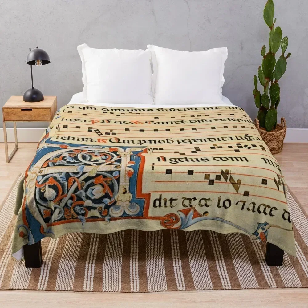 Antiphonary - Medieval Musical Manuscript Throw Blanket Warm Cozy Throw Blanket for Living Room Couch
Antiphonary - Medieval Musical Manuscript Throw Blanket Warm Cozy Throw Blanket for Living Room Couch