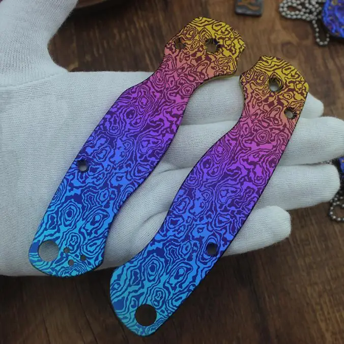 1 Pair Custom Made DIY Titanium Alloy Handle Patch Scales for Spyderco C81 Para 2 Folding Knife Accessories
1 Pair Custom Made DIY Titanium Alloy Handle Patch Scales for Spyderco C81 Para 2 Folding Knife Accessories