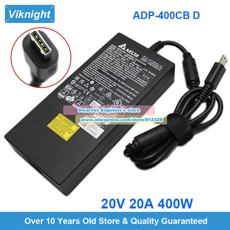 Адаптер питания ADP-400CB B, 20В 20А 400Вт, зарядное устройство для игровых ноутбуков TITAN 18HX A14VIG CREATOR PRO X18
Адаптер питания ADP-400CB B, 20В 20А 400Вт, зарядное устройство для игровых ноутбуков TITAN 18HX A14VIG CREATOR PRO X18