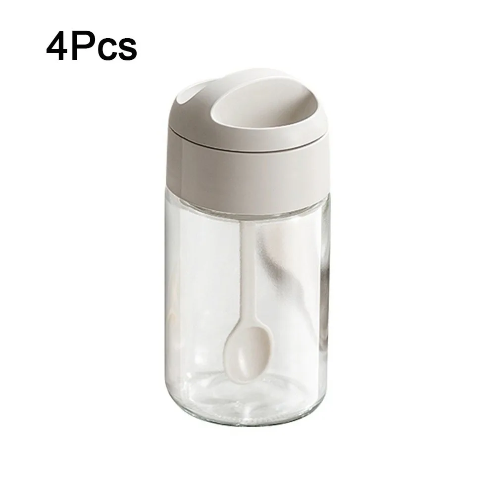 4Pcs Durable Sealed Glass Seasoning Jar Moisture-proof with Spoon Spice Bottle Quantified Seasoning Box Restaurant
4Pcs Durable Sealed Glass Seasoning Jar Moisture-proof with Spoon Spice Bottle Quantified Seasoning Box Restaurant