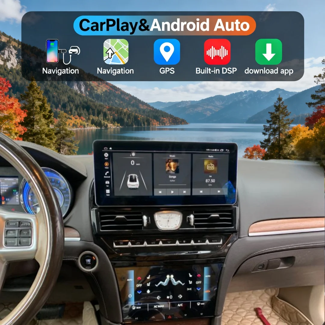 12.3 Inch For Chrysler 300C 300 300S 2011-2023 Screen Android 15 8-Core Car Multimedia Player Stereo Receiver Radio GPS 4G WIFI
12.3 Inch For Chrysler 300C 300 300S 2011-2023 Screen Android 15 8-Core Car Multimedia Player Stereo Receiver Radio GPS 4G WIFI