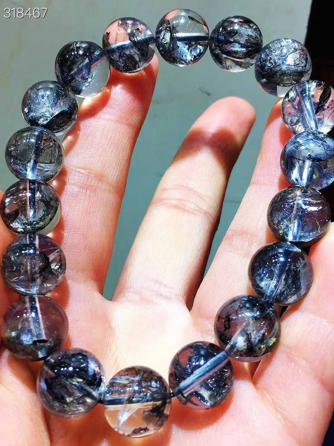 Natural Herkimer Diamond Black Rutilated Quartz Bracelet Crystal Clear Round 11.5mm Beads Woman Man Jewelry AAAAAAA
Natural Herkimer Diamond Black Rutilated Quartz Bracelet Crystal Clear Round 11.5mm Beads Woman Man Jewelry AAAAAAA