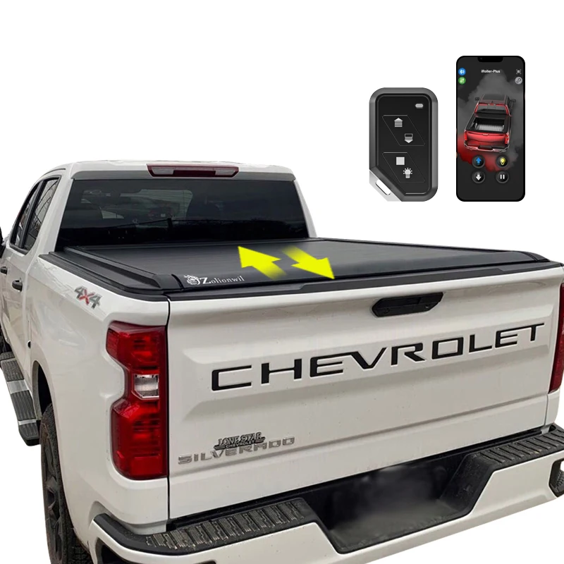 Automatic Hard Roll up Pickup Truck Retractable Bed Cover Electric Tonneau Lid for Chevrolet Gmc Chevy Silverado
Automatic Hard Roll up Pickup Truck Retractable Bed Cover Electric Tonneau Lid for Chevrolet Gmc Chevy Silverado