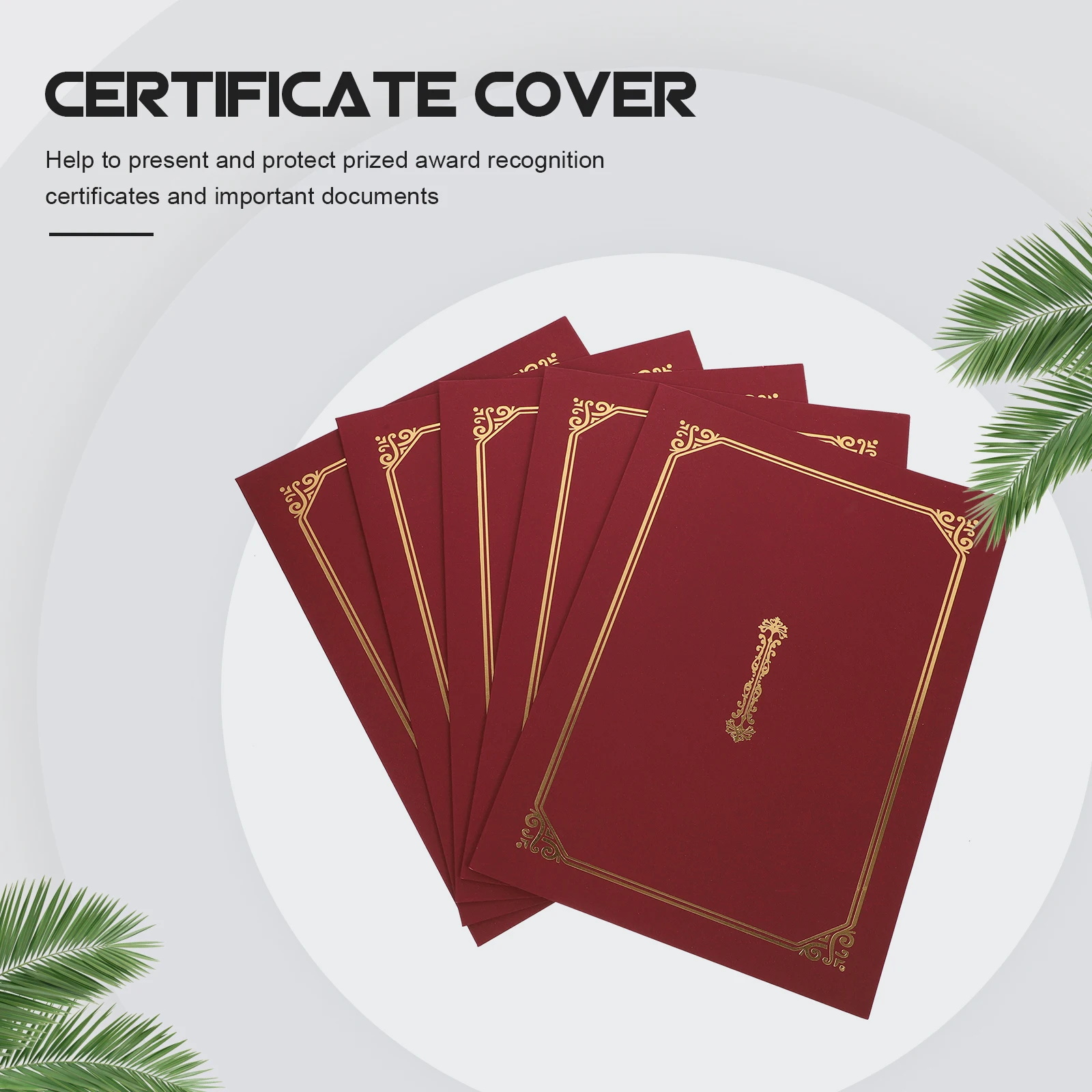 5 pcs Paper Certificate Covers Elegant Document Holders Award Diploma Frames Protective Shells A4 Size Certificate Holders Award
5 pcs Paper Certificate Covers Elegant Document Holders Award Diploma Frames Protective Shells A4 Size Certificate Holders Award