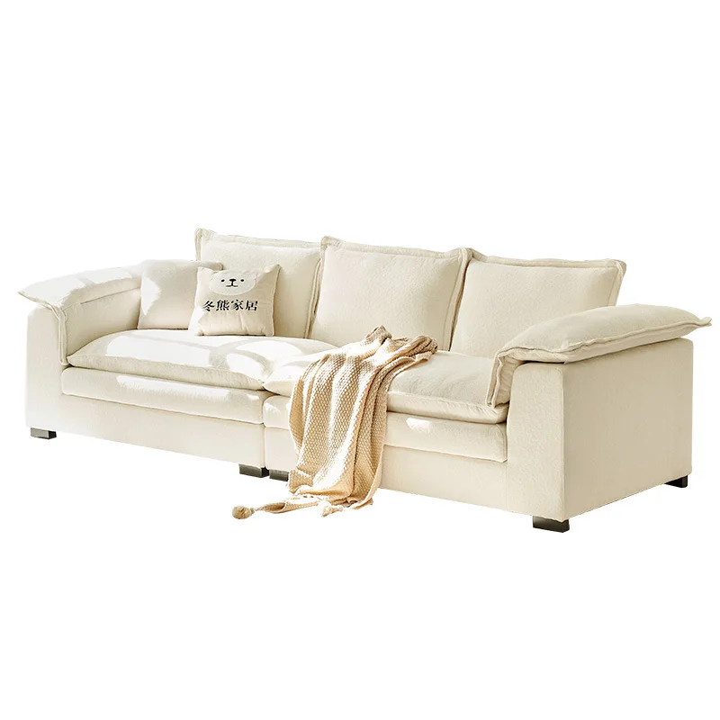 special French cream style fabric sofa modern simple small apartment living room removable and washable down sailing sofa
special French cream style fabric sofa modern simple small apartment living room removable and washable down sailing sofa