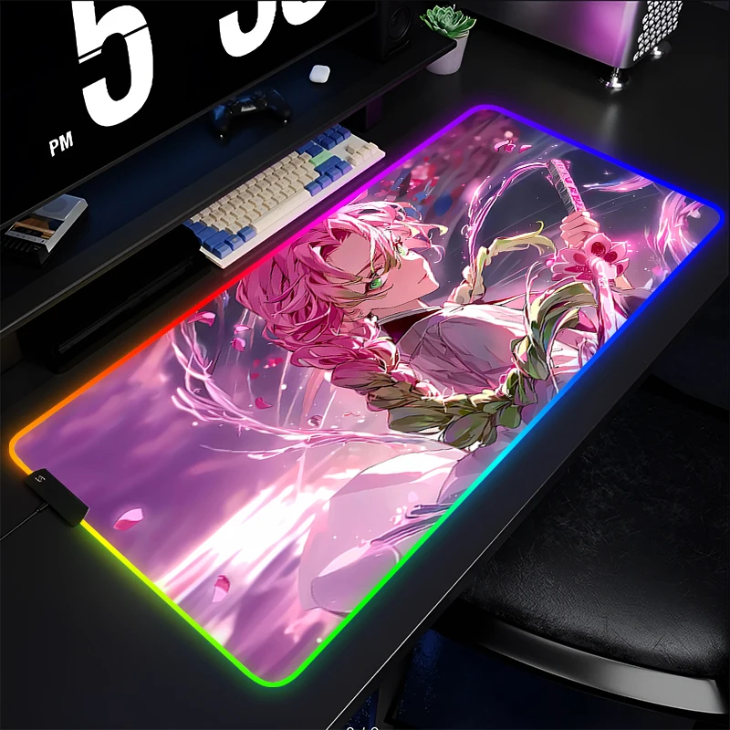 RGB Mouse Pad Anime Gamer Gaming Accessories Keyboard LED PC Computer Demon Slayer Kanroji Mitsuri Desk Mat Kawaii Girl Mousepad
RGB Mouse Pad Anime Gamer Gaming Accessories Keyboard LED PC Computer Demon Slayer Kanroji Mitsuri Desk Mat Kawaii Girl Mousepad