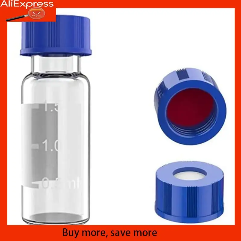 100 Pack Autosampler Vials 9-425 Lab Amber Vials With Write-On Spot And Graduations,Screw Cap Clear
100 Pack Autosampler Vials 9-425 Lab Amber Vials With Write-On Spot And Graduations,Screw Cap Clear