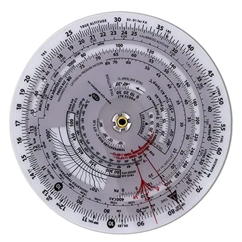 AS60-1 Piece E6B-R Flight Computer Aviation Plotter Circular Slide Rule Used In Aviation Flight Training
AS60-1 Piece E6B-R Flight Computer Aviation Plotter Circular Slide Rule Used In Aviation Flight Training