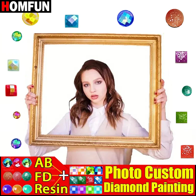 HOMFUN Resin + Fairy Dust + AB Drill Photo Custom 5D diamond Painting Cross Stitch Full Rhinestone DIY Embroidery Decor Gift
HOMFUN Resin + Fairy Dust + AB Drill Photo Custom 5D diamond Painting Cross Stitch Full Rhinestone DIY Embroidery Decor Gift