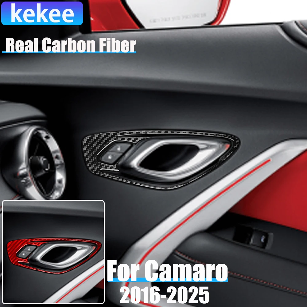 Real Carbon Fiber Car Accessories Door Handle Frame Decorative Trim Cover Soft Sticker For Chevrolet Camaro 6th Gen 2016-2025
Real Carbon Fiber Car Accessories Door Handle Frame Decorative Trim Cover Soft Sticker For Chevrolet Camaro 6th Gen 2016-2025