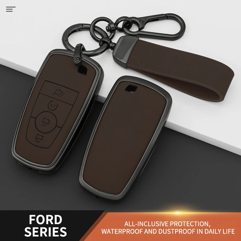 3 4 Buttons Zinc Alloy Leather Car Key Case for Ford Edge Fusion Mustang Explorer Escape F150 F250 F350 F450 Ecosport Raptor
3 4 Buttons Zinc Alloy Leather Car Key Case for Ford Edge Fusion Mustang Explorer Escape F150 F250 F350 F450 Ecosport Raptor