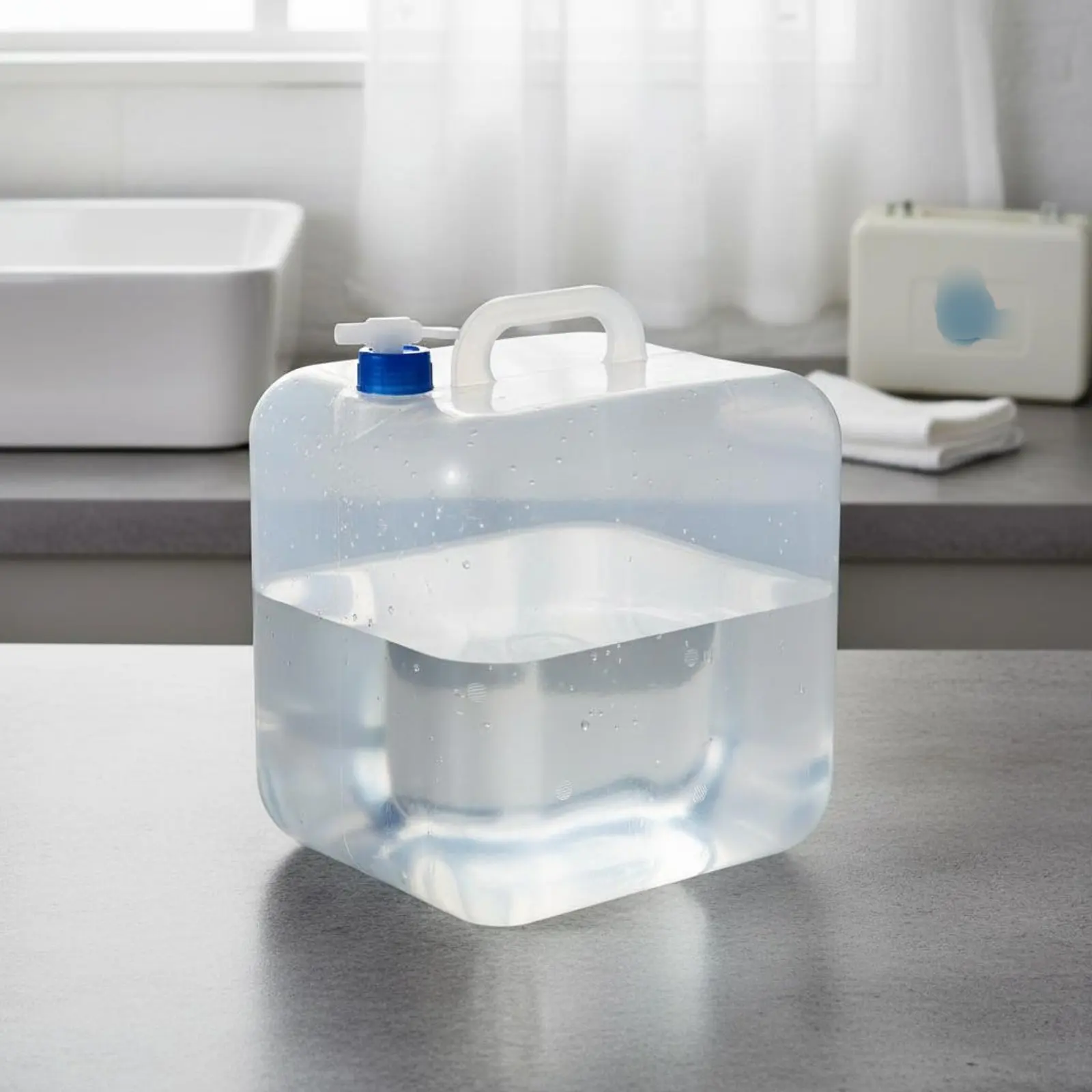 Folding Water Container with Spigot Large Capacity Foldable Water Bag Liquid Storage Long-Lasting Food Grade for Campers, Car
Folding Water Container with Spigot Large Capacity Foldable Water Bag Liquid Storage Long-Lasting Food Grade for Campers, Car