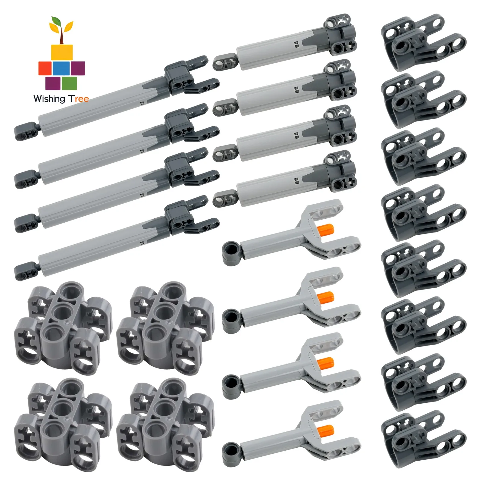 24PCS Technical Linear Actuator 15L Push Rod for Building Blocks MOC Parts Compatible with 40918/61927/61904/61905/92693
24PCS Technical Linear Actuator 15L Push Rod for Building Blocks MOC Parts Compatible with 40918/61927/61904/61905/92693
