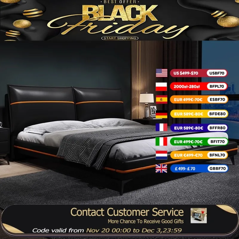 Minimalist Design Double Bed Cheap Wood Leather ModernLuxury Double Bed Mattress Storage Cheap Cama Twin Bedroom Furniture Set
Minimalist Design Double Bed Cheap Wood Leather ModernLuxury Double Bed Mattress Storage Cheap Cama Twin Bedroom Furniture Set