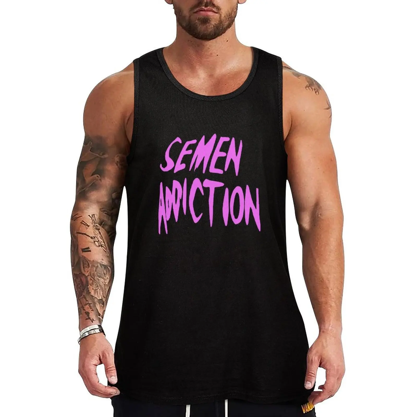 Semen Addiction Tank Top bodybuilding for men Short sleeve clothes for men summer
Semen Addiction Tank Top bodybuilding for men Short sleeve clothes for men summer