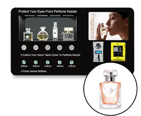 24H Smart Self Automatic Perfume Dispenser Small Cologne Vending Machine Desktop Wall Mounted Perfume Spray Vending Machine
24H Smart Self Automatic Perfume Dispenser Small Cologne Vending Machine Desktop Wall Mounted Perfume Spray Vending Machine