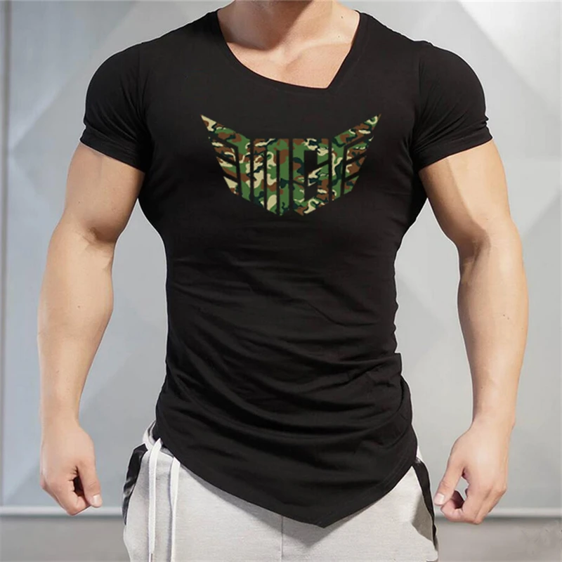Men High Quality Cotton Breathable Short Sleeve V-neck T-Shirt Gym Bodybuilding Fitness Training Jogging Running Sport Shirts
Men High Quality Cotton Breathable Short Sleeve V-neck T-Shirt Gym Bodybuilding Fitness Training Jogging Running Sport Shirts
