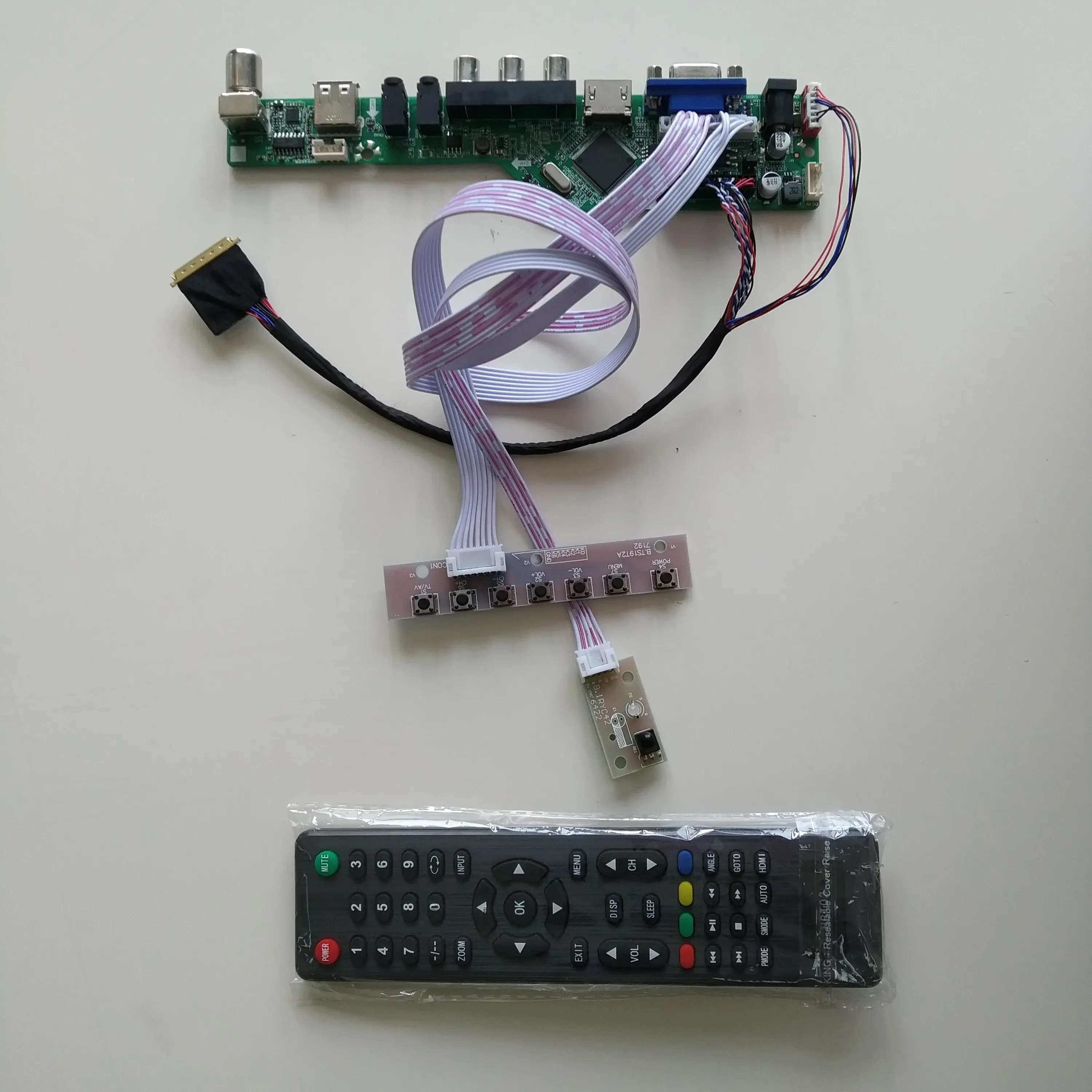 ТВ HDMI-совместимый USB VGA AV ЖК-дисплей со светодиодной подсветкой, комплект дисплея платы контроллера для M101NWT2 R1 1024X600 10,1-дюймовый кабель для панельной карты
ТВ HDMI-совместимый USB VGA AV ЖК-дисплей со светодиодной подсветкой, комплект дисплея платы контроллера для M101NWT2 R1 1024X600 10,1-дюймовый кабель для панельной карты