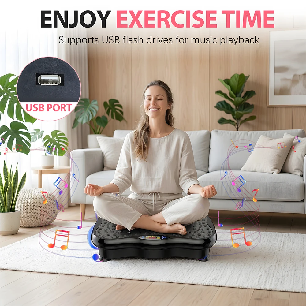 Shake Plate Vibration Exercise Machine,Lymphatic Drainage Massager&Weight Loss, Whole Body Vibrating Plate Workout for Women&Men
Shake Plate Vibration Exercise Machine,Lymphatic Drainage Massager&Weight Loss, Whole Body Vibrating Plate Workout for Women&Men