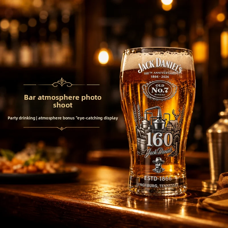 Jack Daniel's 160th Anniversary Beer Glass 16oz/473ml Old No.7 Print Pint Glass For Whiskey Beer Lovers Gift
Jack Daniel's 160th Anniversary Beer Glass 16oz/473ml Old No.7 Print Pint Glass For Whiskey Beer Lovers Gift