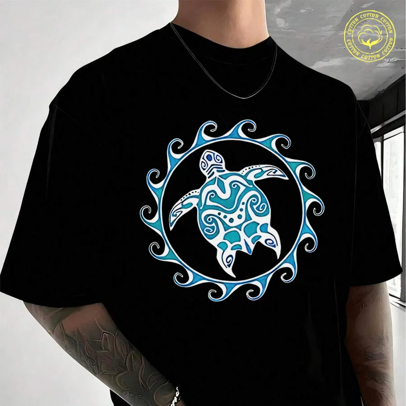 Turtle Graphic Artistic Ocean Design Men's Cotton T-Shirt Moto New Casual O-neck Short Sleeve Summer Streetwear Tees
Turtle Graphic Artistic Ocean Design Men's Cotton T-Shirt Moto New Casual O-neck Short Sleeve Summer Streetwear Tees