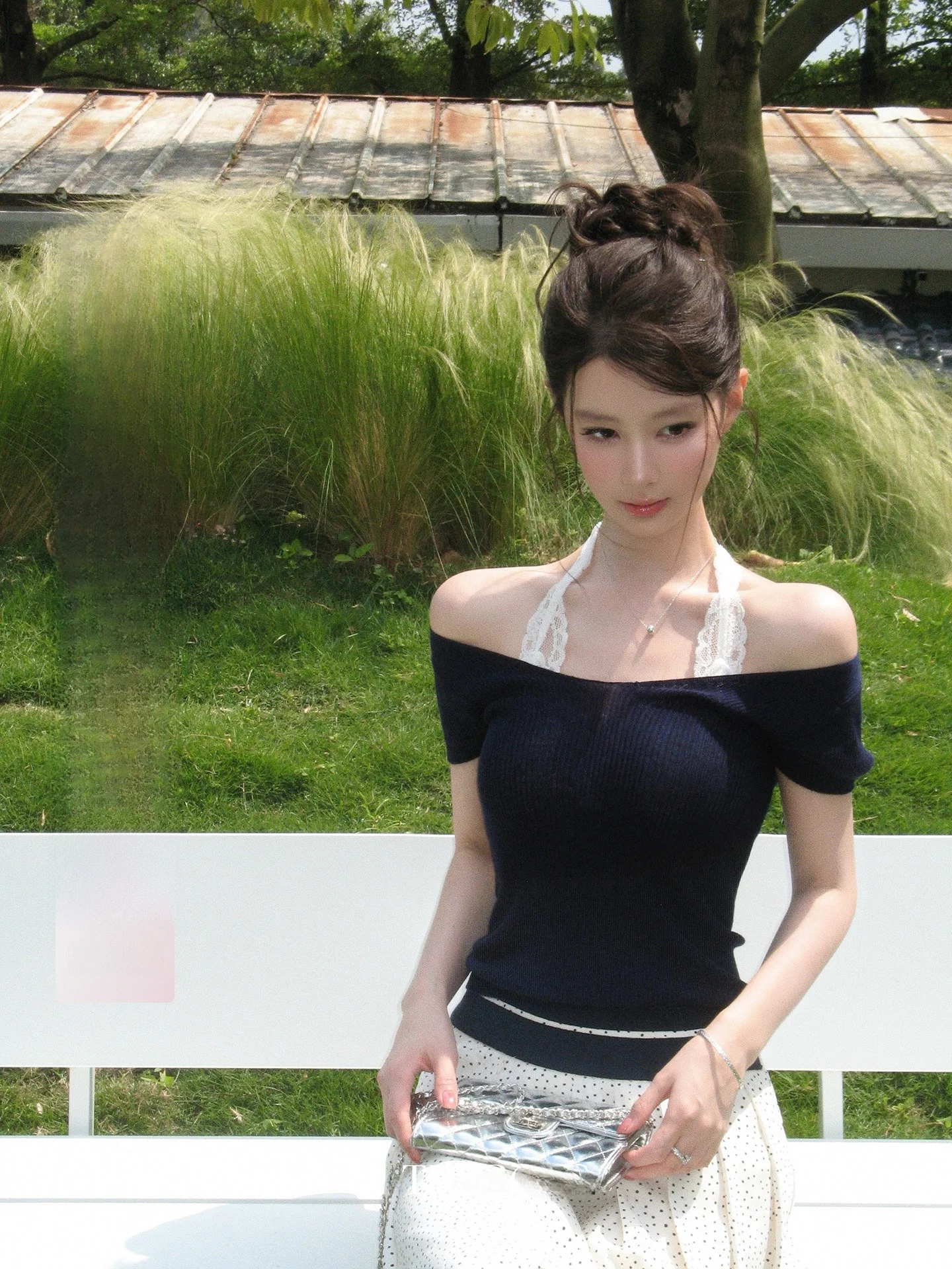 Exue Non-Meat Women's Short Sleeve Knitted Top Lace Collar Slim Fit Spring Summer Korean Style Color Block Tee
Exue Non-Meat Women's Short Sleeve Knitted Top Lace Collar Slim Fit Spring Summer Korean Style Color Block Tee