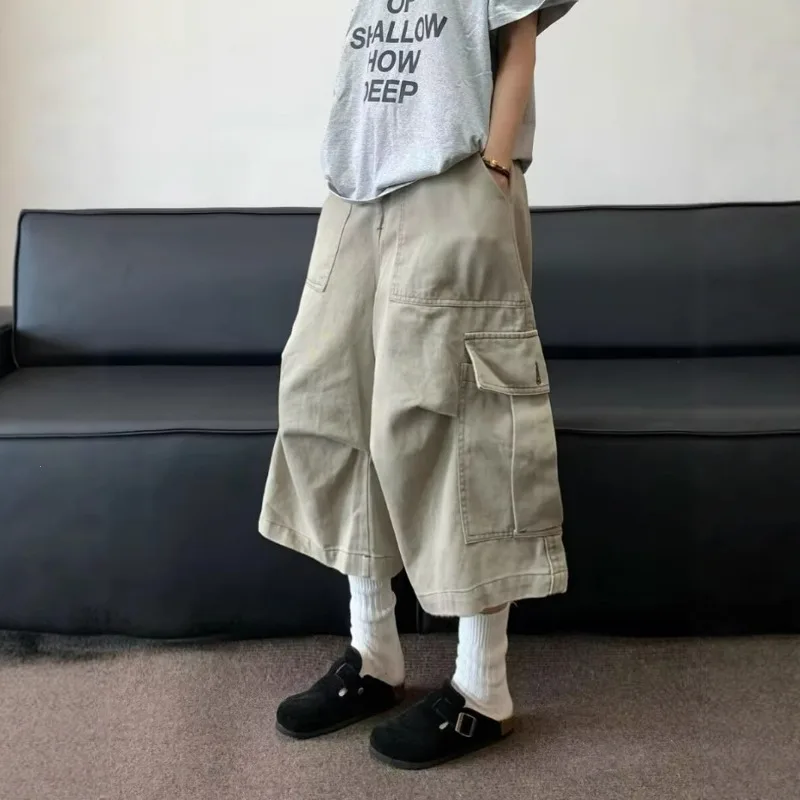 UNITIM Men Calf-length Pant Summer Streetwear Loose Straight Pocket Male Cargo Pant American Retro Outdoor Casual Man Shorts
UNITIM Men Calf-length Pant Summer Streetwear Loose Straight Pocket Male Cargo Pant American Retro Outdoor Casual Man Shorts