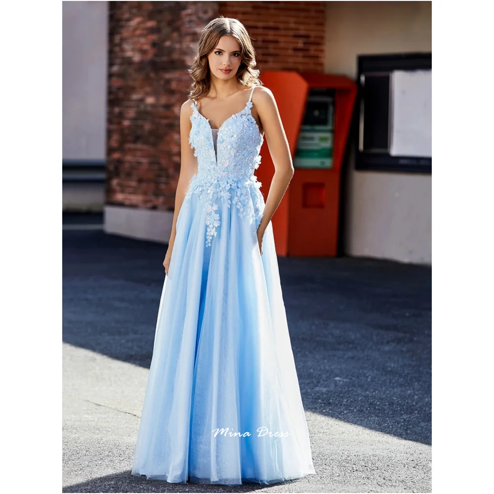 Mina Customized Blue Flowers Dresses Gala Dress Sequins. Sleeveless and Backless Women's Evening Dress Elegant Cocktail Dresses
Mina Customized Blue Flowers Dresses Gala Dress Sequins. Sleeveless and Backless Women's Evening Dress Elegant Cocktail Dresses