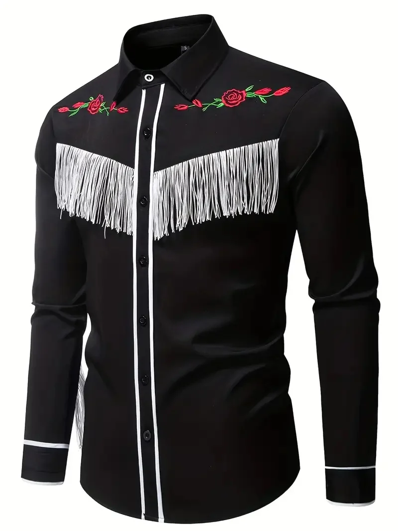 Весенняя мужская полосатая рубашка с длинным рукавом, модная свободная рубашка с цветочным принтом, мужская одежда, рубашка, топ
Весенняя мужская полосатая рубашка с длинным рукавом, модная свободная рубашка с цветочным принтом, мужская одежда, рубашка, топ