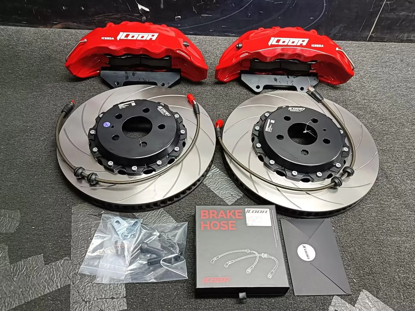 High Quality IC6 Steel Disc Front 380X36 6-piston brake caliper kit fits for BMW 4 Series (G22) 2020+
High Quality IC6 Steel Disc Front 380X36 6-piston brake caliper kit fits for BMW 4 Series (G22) 2020+