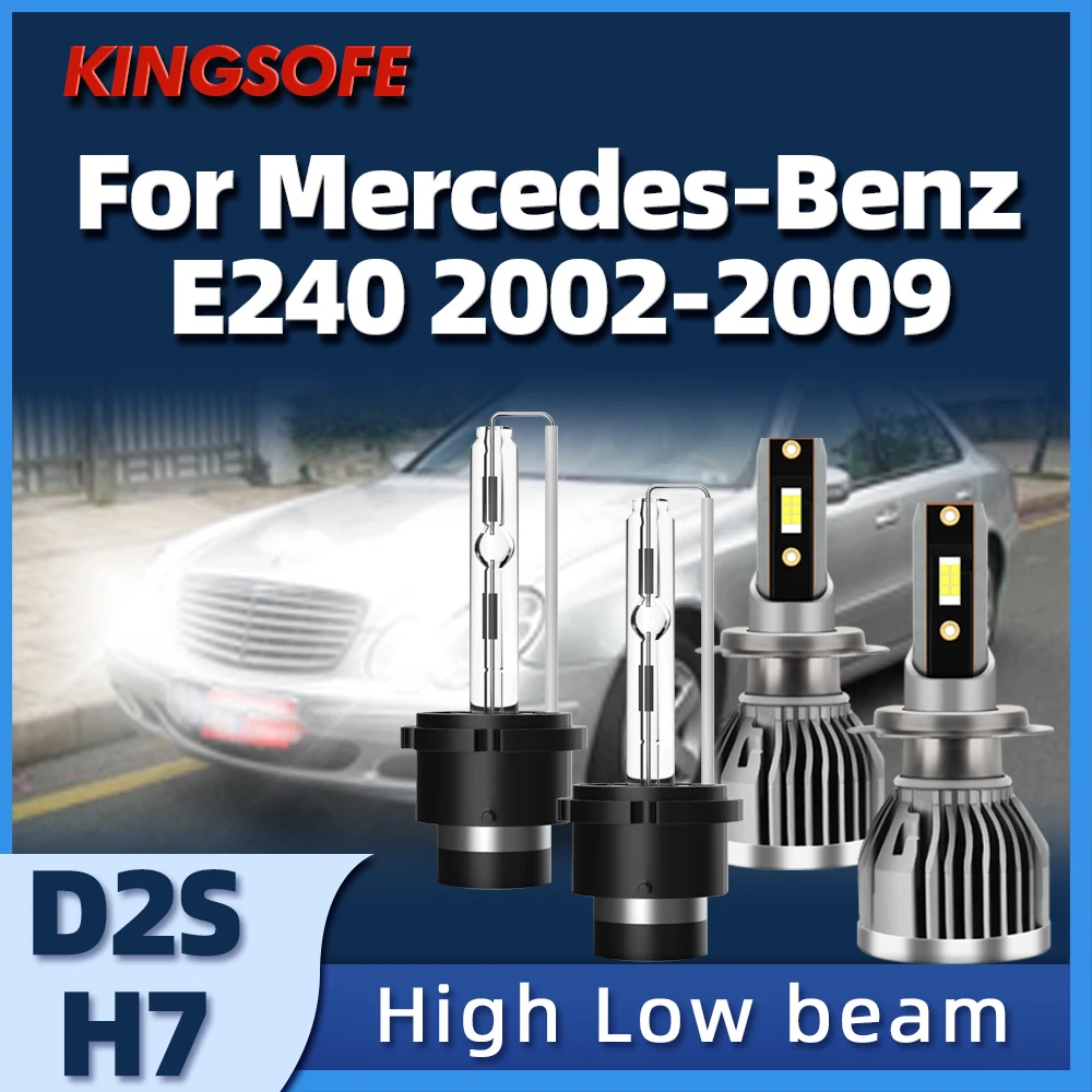 KINGSOFE Headlight Auto Lamp D2S HID Xenon Low Beam H7 High Beam For Mercedes-Benz E240 2002 2003 2004 2005 2006 2007 2008 2009
KINGSOFE Headlight Auto Lamp D2S HID Xenon Low Beam H7 High Beam For Mercedes-Benz E240 2002 2003 2004 2005 2006 2007 2008 2009