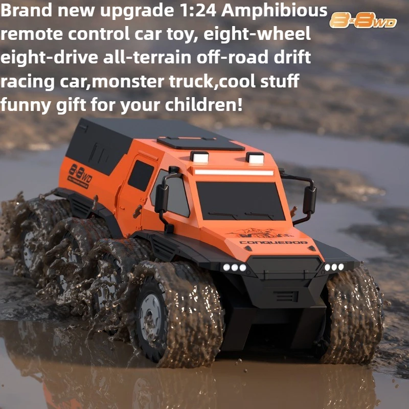 Cool Stuff Funny Gift-Amphibious Rc Drift Car,Remote Control Car Model,8-wheel 8WD Off-road Rc Truck,Monster Truck,Toys for Kids 
Cool Stuff Funny Gift-Amphibious Rc Drift Car,Remote Control Car Model,8-wheel 8WD Off-road Rc Truck,Monster Truck,Toys for Kids