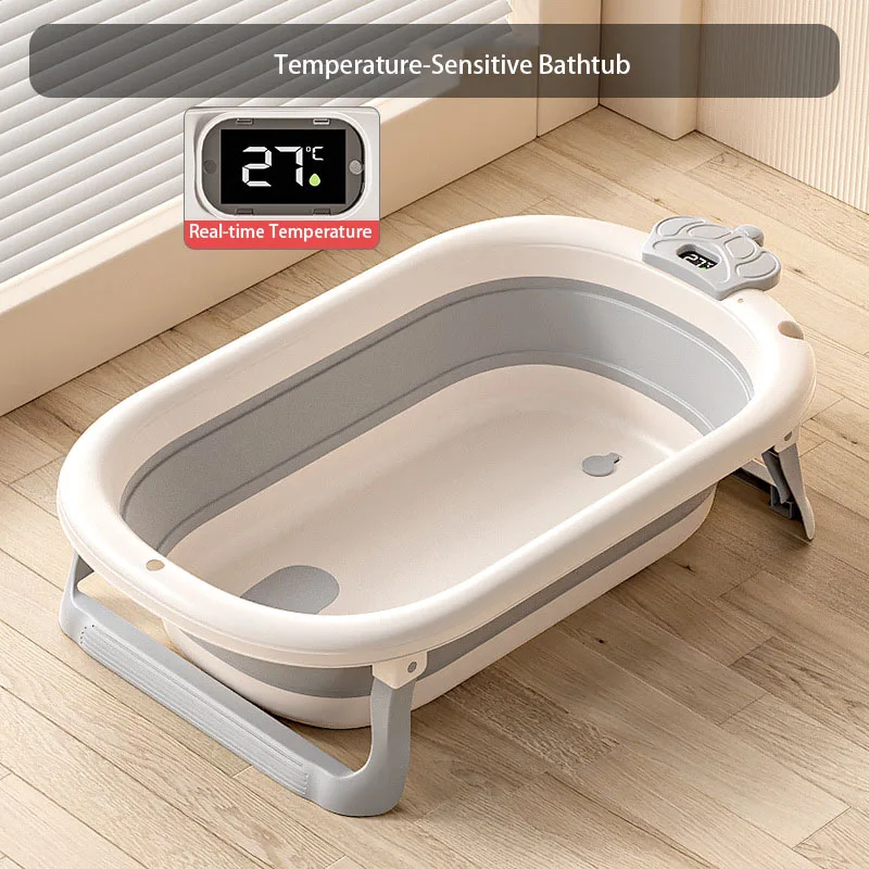 Foldable Baby Bath Tub with Real-Time Temperature Sensor, Thickened Plastic, 55L Capacity, for Babies Aged 0–3 Years
Foldable Baby Bath Tub with Real-Time Temperature Sensor, Thickened Plastic, 55L Capacity, for Babies Aged 0–3 Years