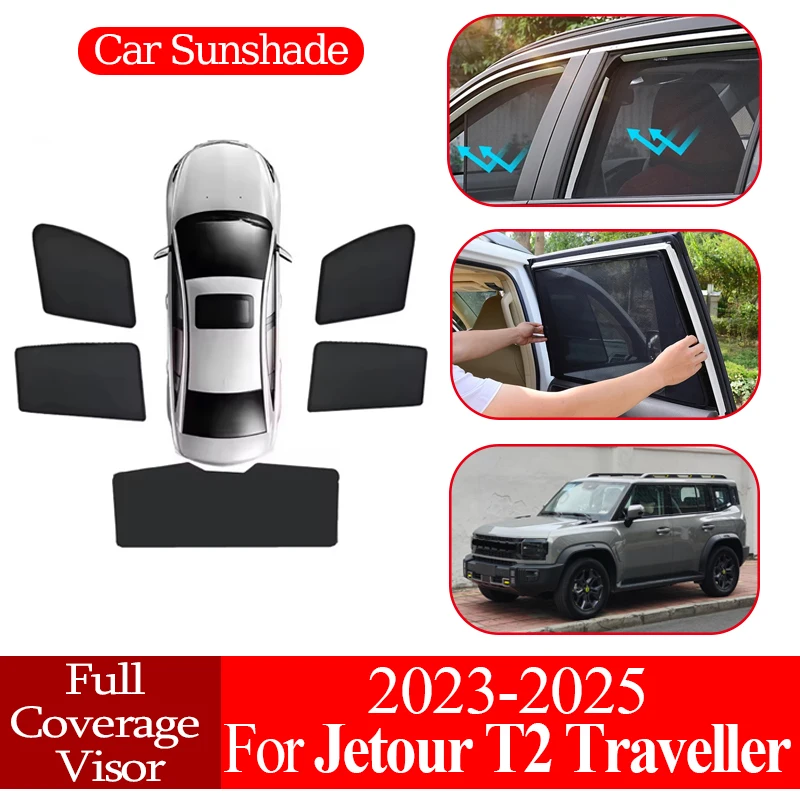 Magnetic Coverage Sunshade Car Window Sunshade Cover Sunscreen Privacy Protection Auto Parts For Jetour T2 Traveller 2023-2025
Magnetic Coverage Sunshade Car Window Sunshade Cover Sunscreen Privacy Protection Auto Parts For Jetour T2 Traveller 2023-2025