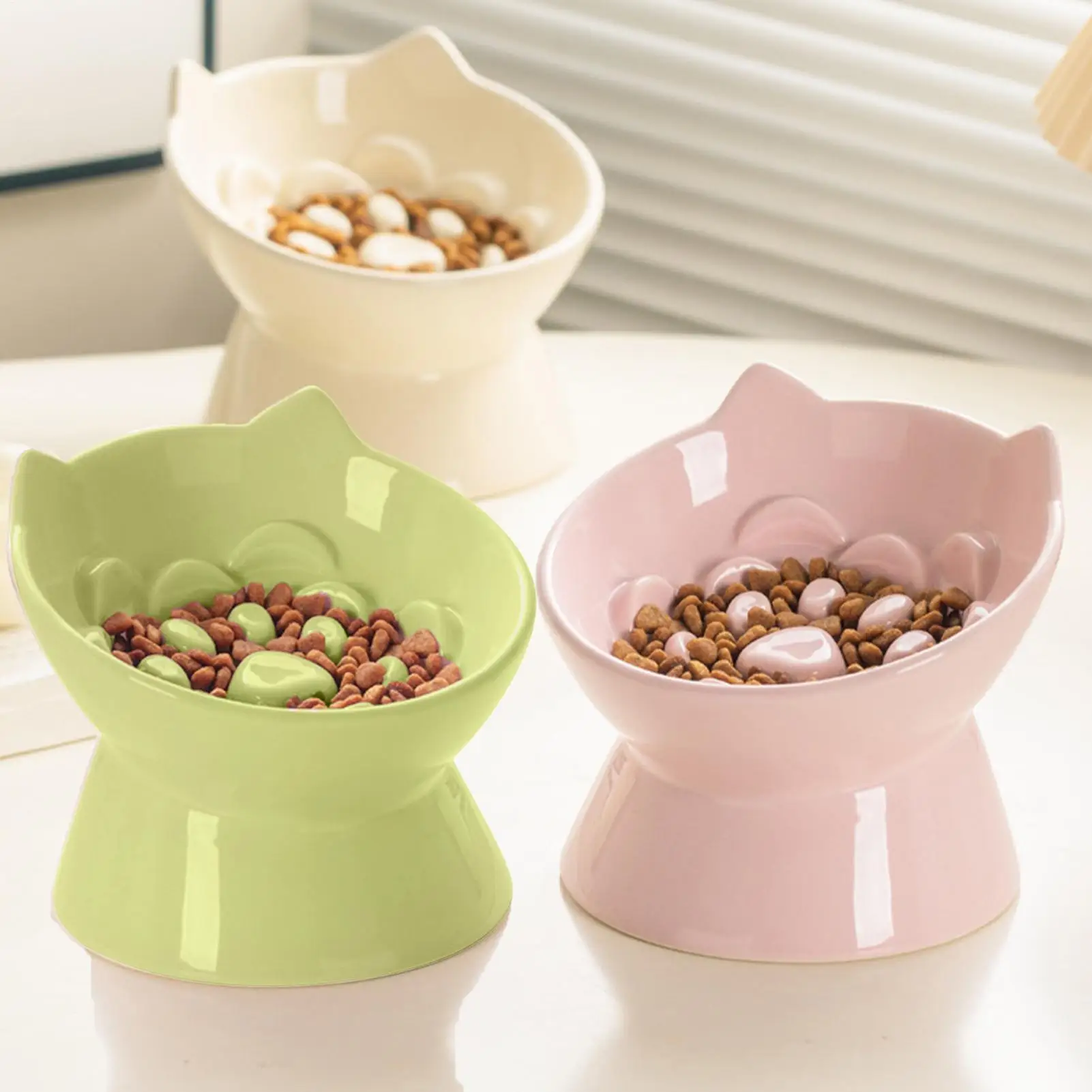 Cat Food Bowls Elevated Ceramic Slow Feeder Dish Lifted Cat Food Bowl For Home Kitchen Dining Area Living Room Apartment Patio
Cat Food Bowls Elevated Ceramic Slow Feeder Dish Lifted Cat Food Bowl For Home Kitchen Dining Area Living Room Apartment Patio