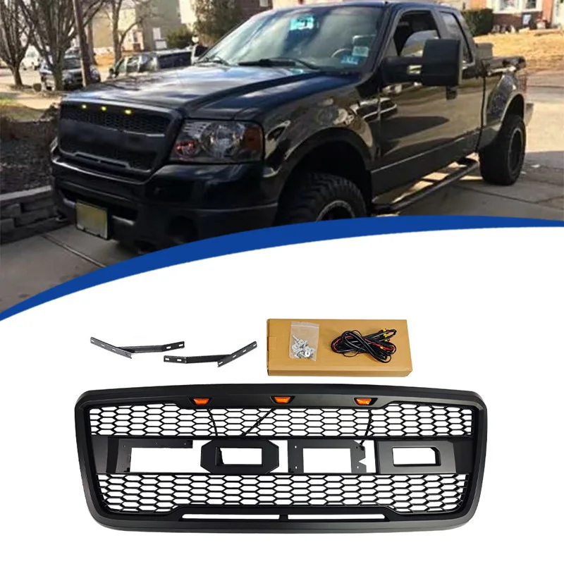 For Ford F150 2004-2008 Raptor Style Racing Grille Body Kit ABS Plastic Replacement Install Matte Black
For Ford F150 2004-2008 Raptor Style Racing Grille Body Kit ABS Plastic Replacement Install Matte Black