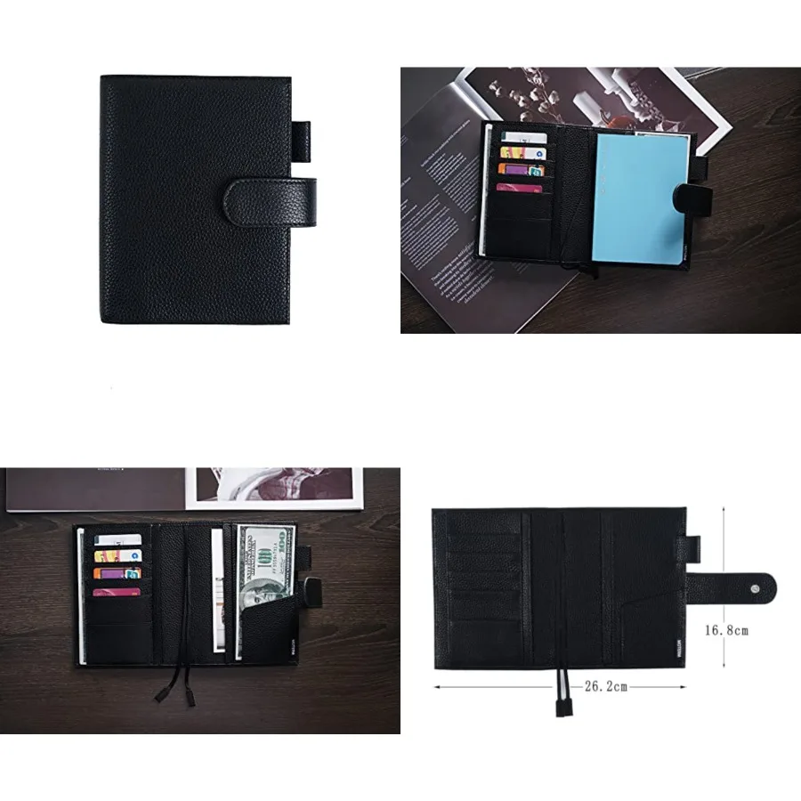 Leather Cover for A6 Notebooks - Fits Hobonichi Original, Stalogy and Midori MD Planners, with Pen Loop, Card Slots and Back Po
Leather Cover for A6 Notebooks - Fits Hobonichi Original, Stalogy and Midori MD Planners, with Pen Loop, Card Slots and Back Po