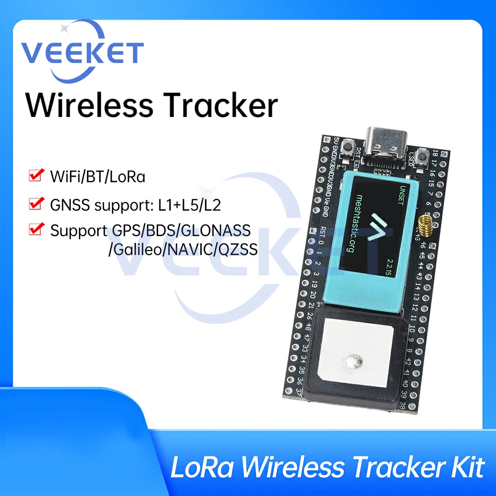 ESP32-S3FN8+X1262+UC6580 supports WiFi/Bluetooth/LoRa/Gnss/tracking and positioning GPS onboard 0.96-inch LCD display Type C
ESP32-S3FN8+X1262+UC6580 supports WiFi/Bluetooth/LoRa/Gnss/tracking and positioning GPS onboard 0.96-inch LCD display Type C
