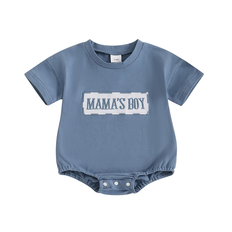 Baby Boy Summer Casual Jumpsuit Short Sleeve Round Neck Letter Embroidery Romper
Baby Boy Summer Casual Jumpsuit Short Sleeve Round Neck Letter Embroidery Romper