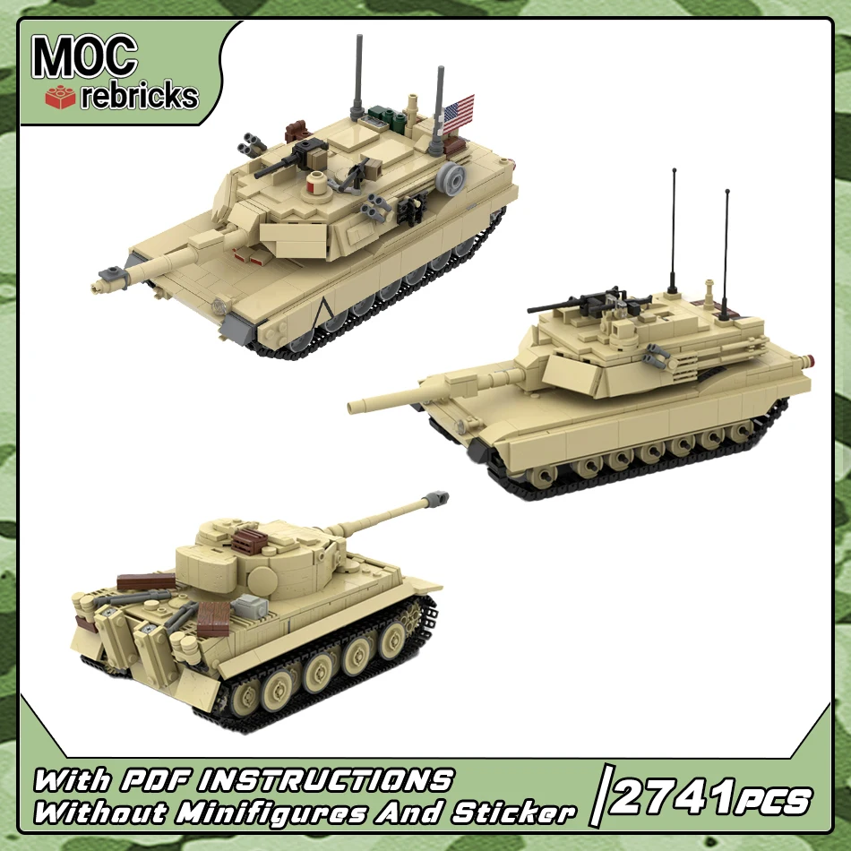 MOC Classic Bricks US Heavy Main Battle Tank Building Blocks Military Vehicle DIY Model Assembly Bricks Toys Children's Gifts
MOC Classic Bricks US Heavy Main Battle Tank Building Blocks Military Vehicle DIY Model Assembly Bricks Toys Children's Gifts