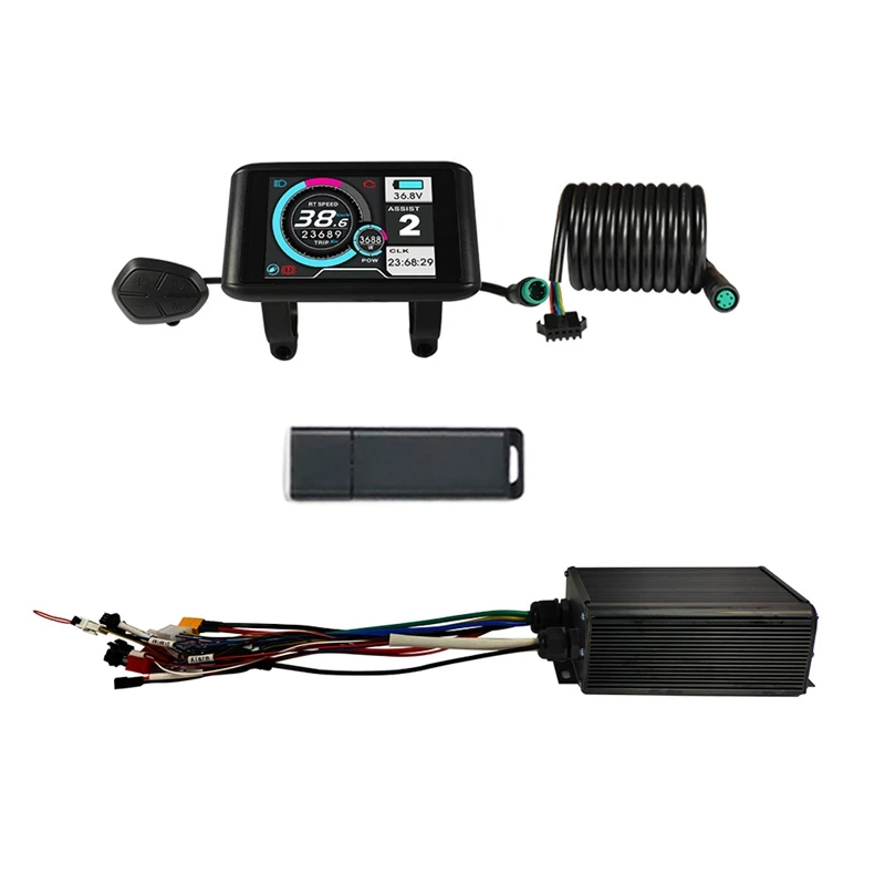 Electric Bike 36V 48V 60V 72V Program 45A MQCON Sabvoton Controller Unlock Controller With UKC-1 Display And Bluetooth
Electric Bike 36V 48V 60V 72V Program 45A MQCON Sabvoton Controller Unlock Controller With UKC-1 Display And Bluetooth