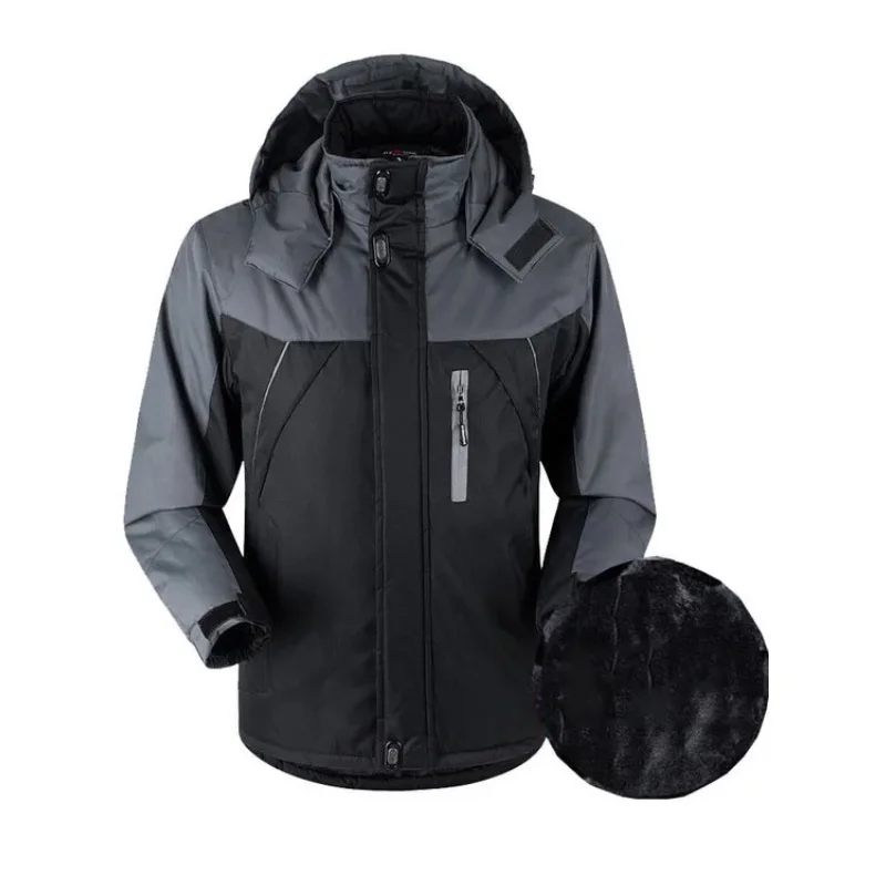 Men's Waterproof Winter Jacket Skiing Snow Coat Warm Wool Parka with Hood And Multiple Pockets for Cold Weather
Men's Waterproof Winter Jacket Skiing Snow Coat Warm Wool Parka with Hood And Multiple Pockets for Cold Weather