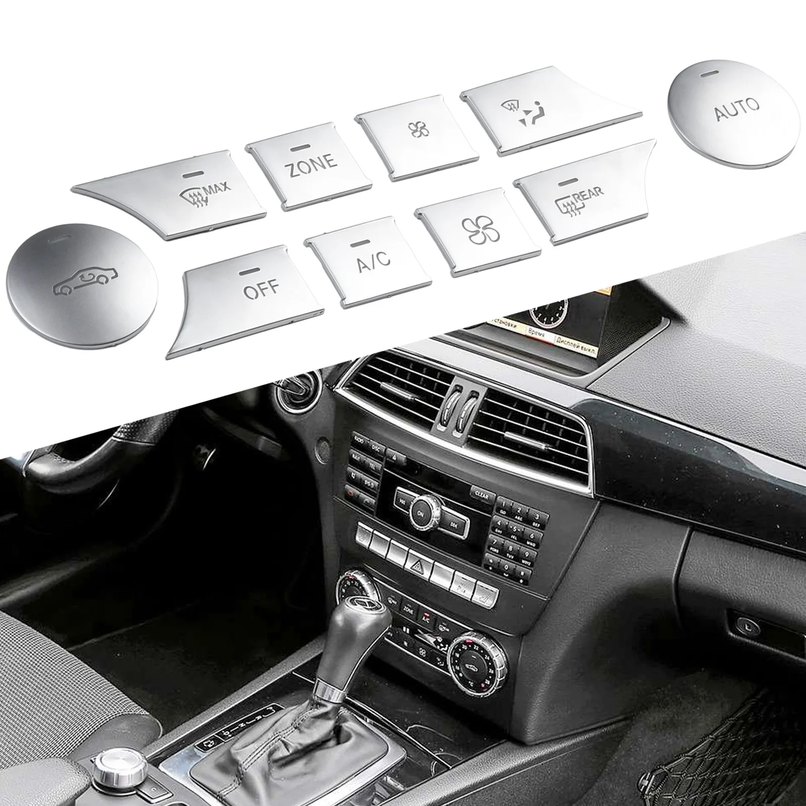10 шт./комплект, хромированные накладки на кнопки Mercedes Benz C CLS GL GLK ML
10 шт./комплект, хромированные накладки на кнопки Mercedes Benz C CLS GL GLK ML